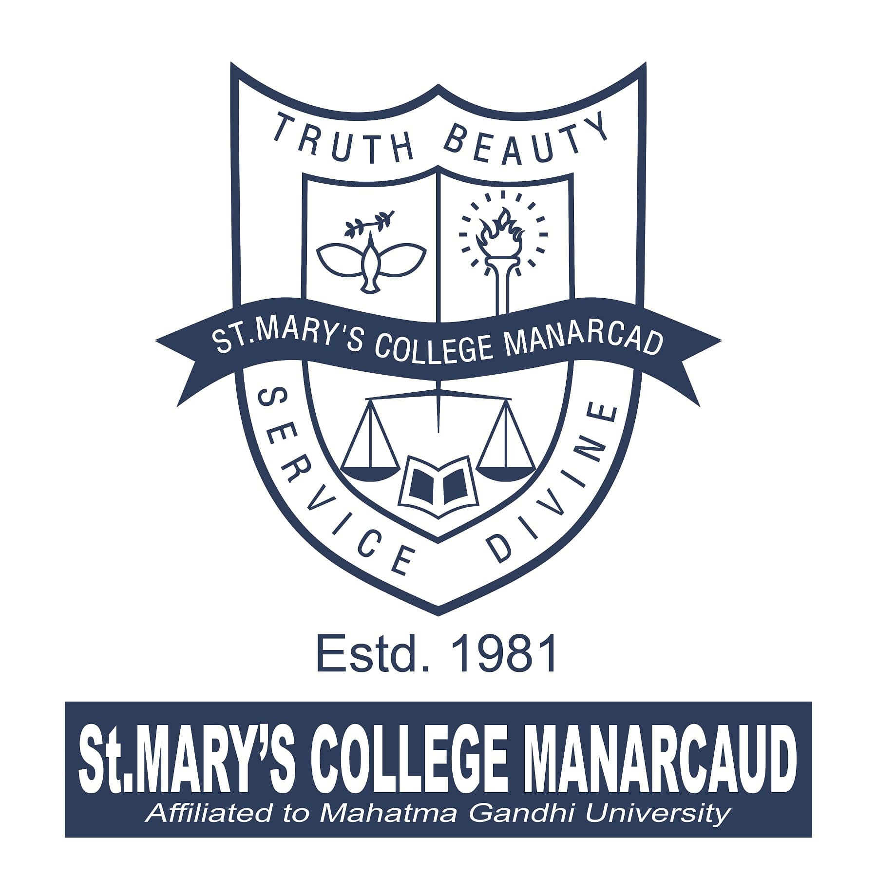 St. Mary's College Manarcadu logo