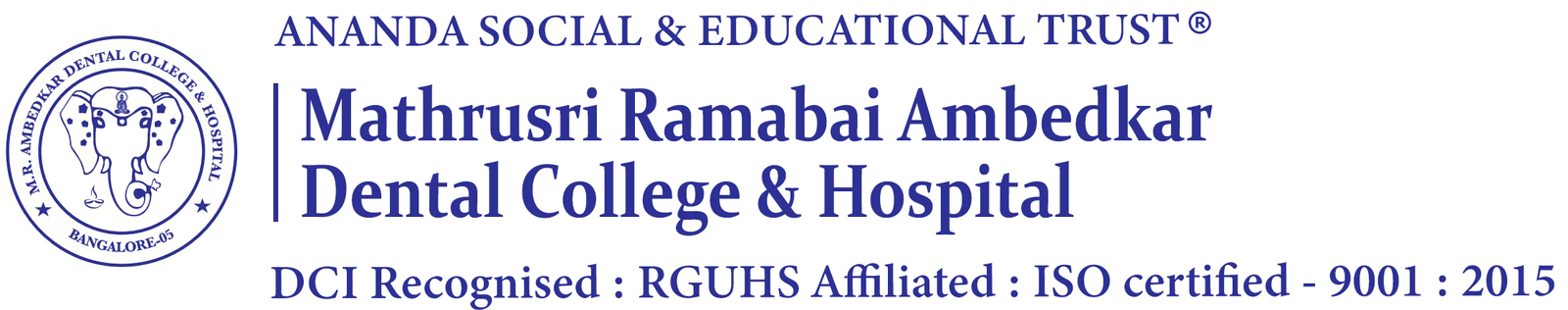 Dr MR Ambedkar Dental College logo