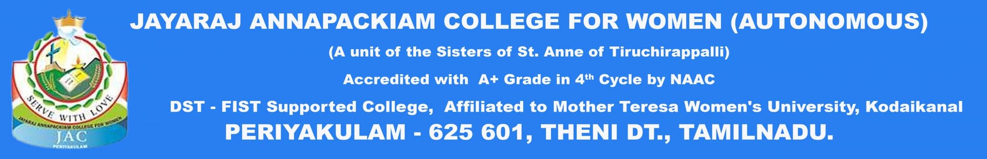 Jayaraj Annapackiam College for Women logo