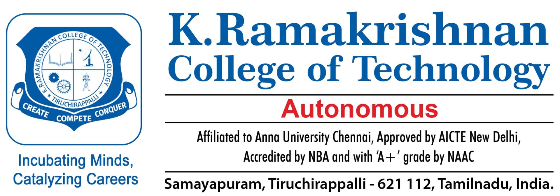 K Ramakrishnan College of Technology logo