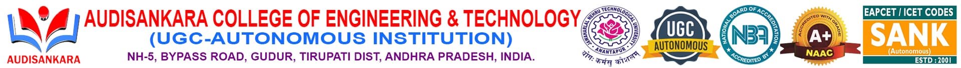 Audisankara College of Engineering and Technology Gudur-logo