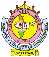 Ponjesly College of Engineering logo
