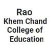 Rao Khem Chand College of Education-logo