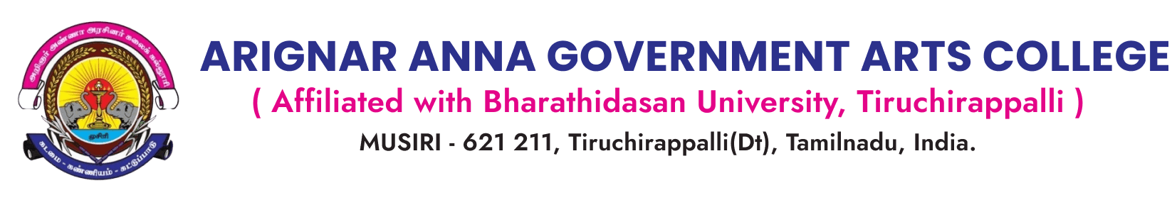 Arignar Anna Government Arts College Musiri logo