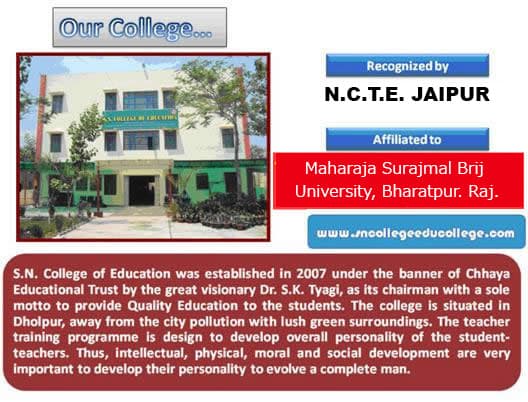 SN College of Education Dholpur
