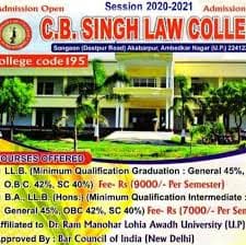 C.B Singh Law College logo