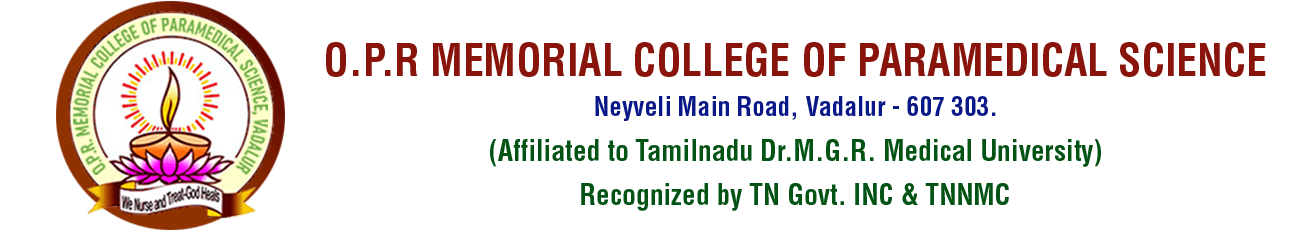 O.P.R. Memorial College Of Para Medical Sciences Vadalur-logo