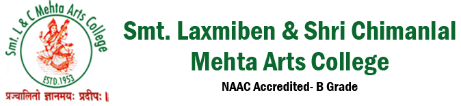 L and C Mehta Arts College logo