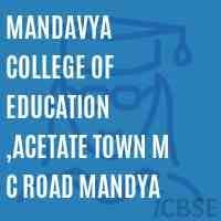 Mandavya Bachelor of Education College-logo