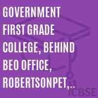 Govt. First Grade College KGF-logo
