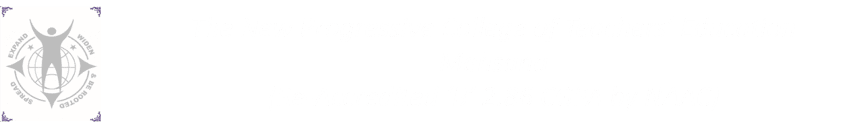 The New Progressive College of Teachers' Education-logo