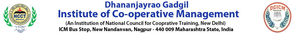 Dhananjayrao Gadgil Institute of Cooperative Management-logo