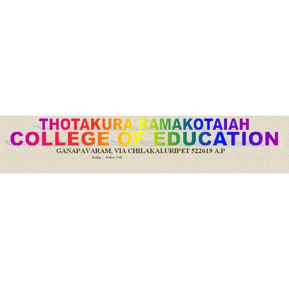 Thotakura Ramakotaiah College of Education-logo